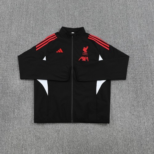 2025 Liverpool Black Windbreaker/2025 利物浦黑色风衣