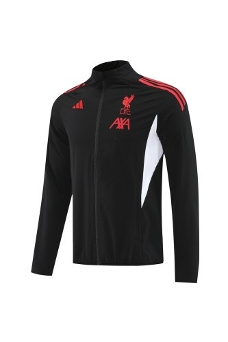 2025 Liverpool Black Windbreaker/2025 利物浦黑色风衣