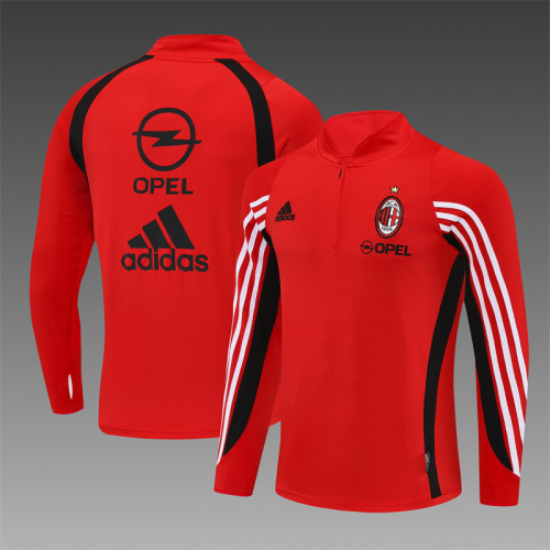 03-04 AC Milan Red Retro Training Suit Top