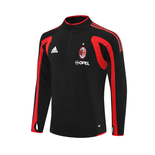 05-06 AC Milan Black Retro Training Suit Top/ 05-06AC米兰复古上衣