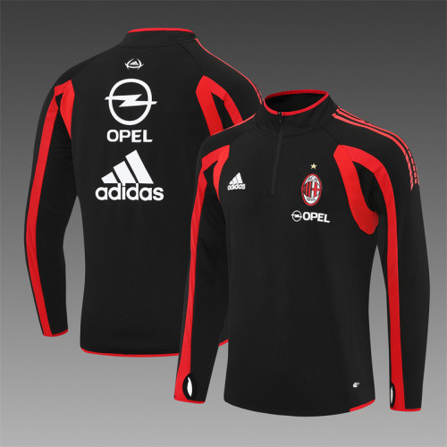 05-06 AC Milan Black Retro Training Suit Top/ 05-06AC米兰复古上衣