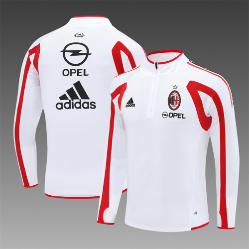 05-06 AC Milan White Retro Training Suit Top/ 05-06AC米兰复古上衣