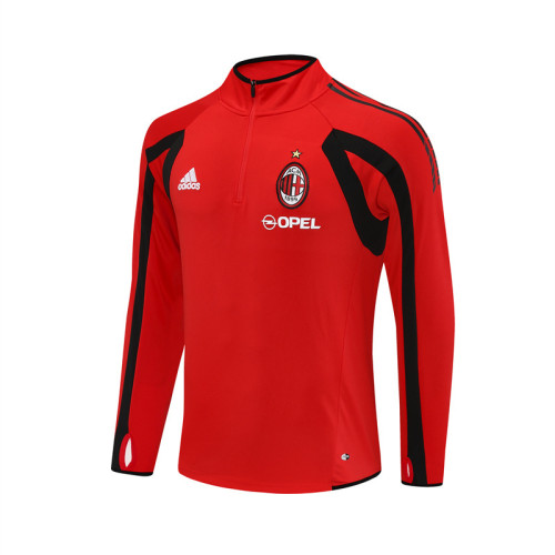 05-06 AC Milan Red Retro Training Suit Top/ 05-06AC米兰复古上衣