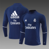 16-17 Real Madrid Blue Retro Training Suit Top/ 16-17皇马复古上衣