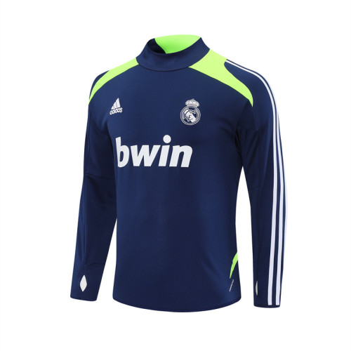12-13 Real Madrid Blue Retro Training Suit Top/12-13皇马复古上衣