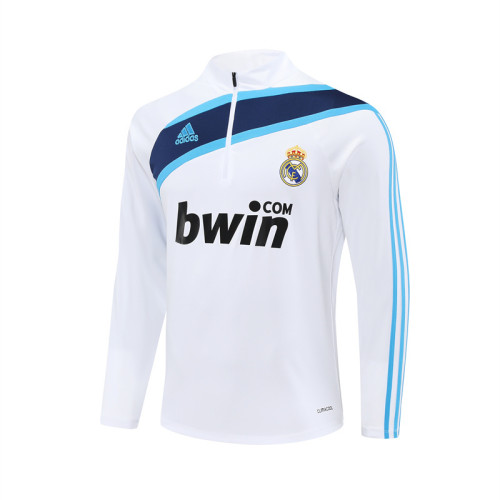 09-10 Real Madrid Retro Training Suit Top/09-10皇马复古上衣