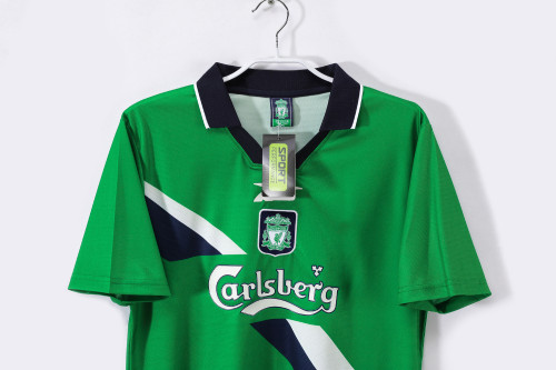 99-00 Liverpool Away Green Retro Jersey/99-00利物浦客场