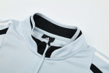 04-05 Real Madrid Grey Retro Training Suit Top/04-05皇马复古上衣(浅灰色）