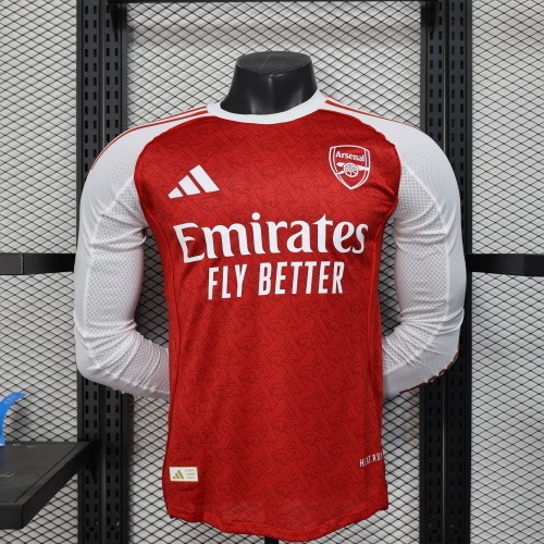 25-26 Arsenal Home Long Sleeve Player Jersey/ 25-26阿森纳主场长袖球员