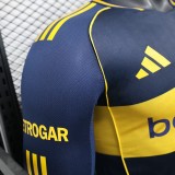 25-26 Boca Juniors Home Player Long Sleeve Jersey/ 25-26 博卡主场球员长袖