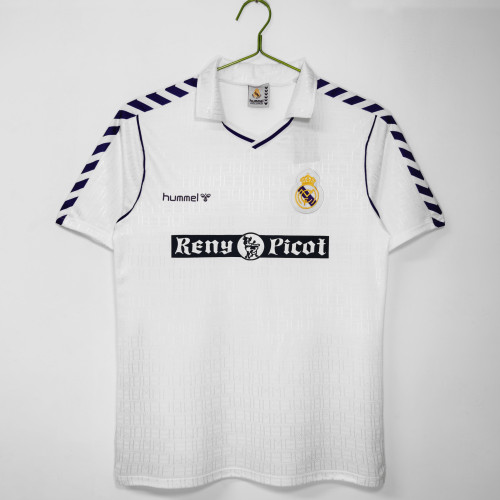 88-90 Real Madrid Home Retro Jersey/88-90皇马主场
