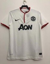 13-14 Manchester United White Retro Jersey/13-14曼联白色复古