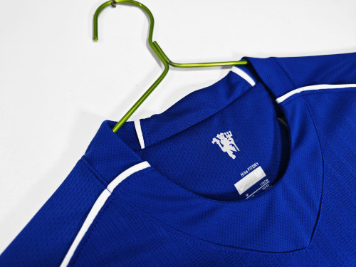 07-08 Manchester United Goalkeeper Blue Retro Jersey/07-08曼联门将蓝色复古