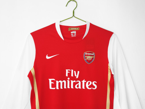 06-07 Arsenal Home Retro Long sleeve Jersey/06-07阿森纳主场长袖