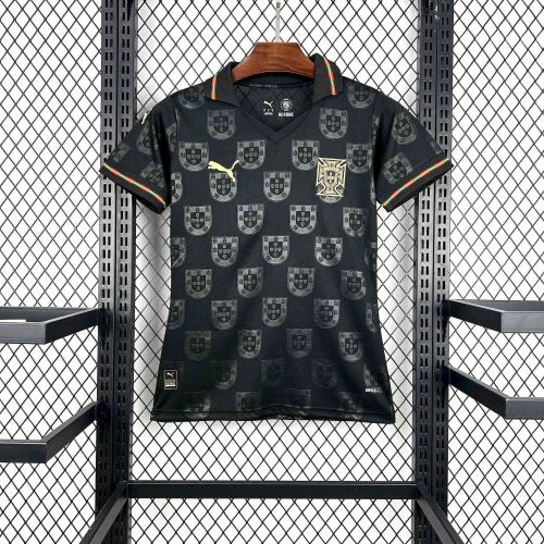 2026 Portugal Black Women Jersey/2026 葡萄牙黑色女装