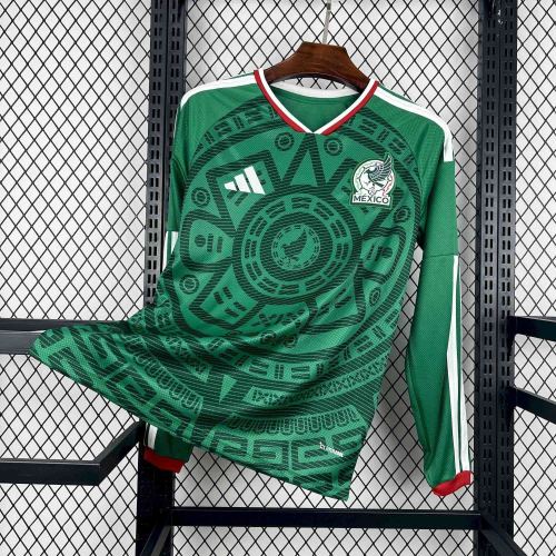 2026 World Cup Mexico Home Fans Long Sleeve Jersey/ 2026 墨西哥主场球迷长袖