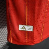 2026 Spain Home Long Sleeve Player Jersey/ 2026 西班牙主场球员长袖