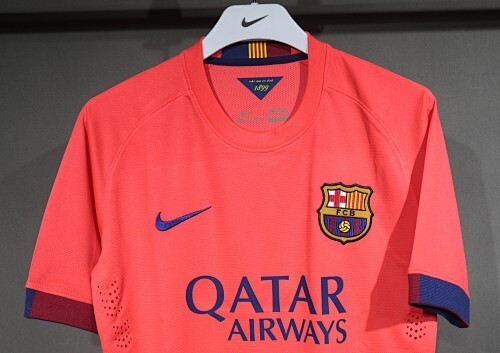 14-15 BA Away Retro Player Jersey/14-15巴萨客场球员