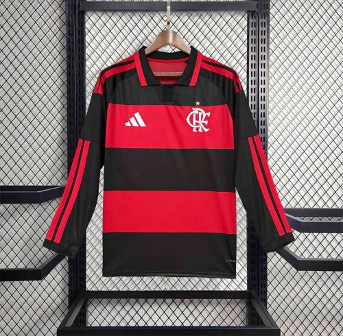26-27 Flamengo Home Fans Long Sleeve Jersey /26-27 弗拉门戈主场球迷长袖