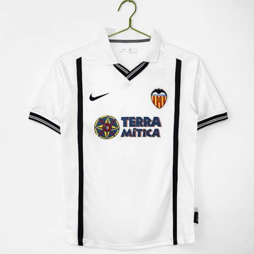00-01 Valencia Home Retro Jersey/00-01 瓦伦西亚主场