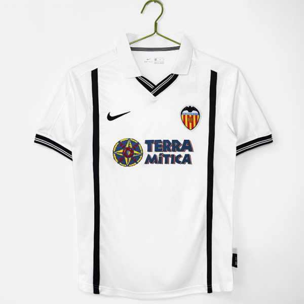 00-01 Valencia Home Retro Jersey/00-01 瓦伦西亚主场