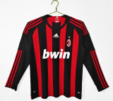 08-09 AC Milan Home Retro Long Sleeve Jersey/ 08-09 AC米兰主场长袖(提花）