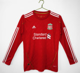 10-11 Liverpool Home Long Sleeve Retro Jersey/10-11利物浦主场长袖