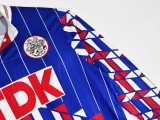 1989-1990 AX Away Retro Long Sleeve Jersey/89-90阿贾克斯客场长袖