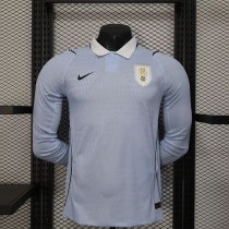 2026 Uruguay Home Player Long Sleeve Jersey/ 2026 乌拉圭主场球员版长袖