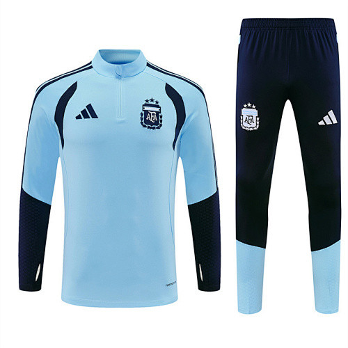 2026 Argentina Blue Training Suit/2026 阿根廷蓝色半拉训练服
