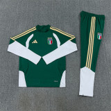 2026 Italy Green Training Suit/2026 意大利绿色半拉训练服