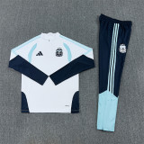 2026 Argentina White Training Suit/2026 阿根廷白色半拉训练服