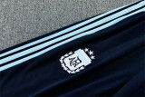 2026 Argentina Dark Blue Training Suit/2026 阿根廷宝蓝色半拉训练服