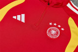 2026 Germany Red Training Suit/2026 德国红色半拉训练服