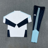 2026 Argentina White Training Suit/2026 阿根廷白色半拉训练服