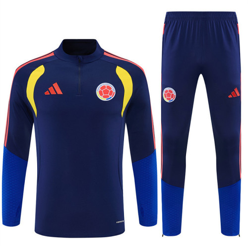 2026 COL Blue Training Suit/2026 哥伦比亚蓝色半拉训练服