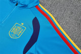 2026 Spain Blue Training Suit/2026 西班牙蓝色半拉训练服