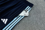 2026 Argentina Dark Blue Training Suit/2026 阿根廷宝蓝色半拉训练服