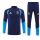 2026 Spain Dark Blue Training Suit/2026 西班牙宝蓝色半拉训练服
