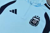 2026 Argentina Blue Training Suit/2026 阿根廷蓝色半拉训练服