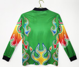 1998 Japan Green Flame Goalkeeper Retro Long Sleeve Jersey/1998日本守门员长袖
