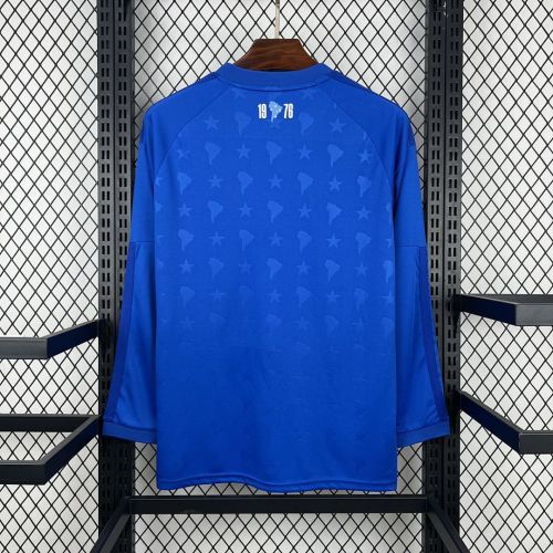 26-27 Cruzeiro Home Fans Long Sleeve Jersey /26-27克鲁塞罗主场球迷版长袖