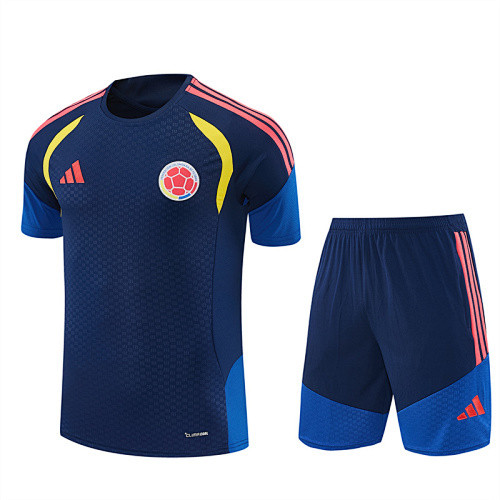 2026 CLB Blue Short Sleeve Training Suit/ 2026哥伦比亚短袖训练服