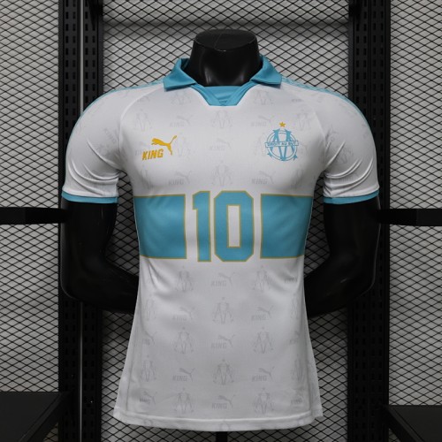 2026  Marseille Retro White Player Jersey/25-26 马赛复古球员版白色