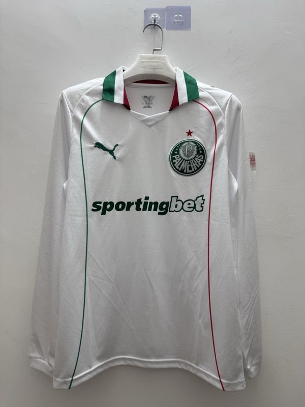 26-27 Palmeiras Away Long Sleeve Fans Jersey/26-27帕尔梅拉斯客场长袖，球迷版