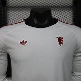25-26 Manchester United Long Sleeve Fashion Jersey/ 25-26 曼联长袖休闲服