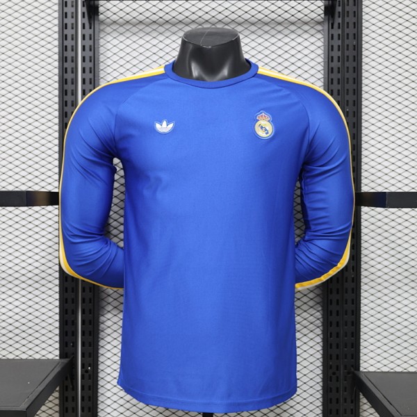 25-26 Real Madrid Long Sleeve Fashion Jersey/ 25-26 皇马长袖休闲服
