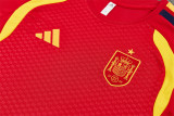 2026 Spain Red Short Sleeve Training Suit/ 2026西班牙短袖训练服