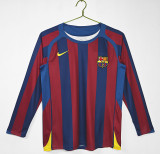 05-06 Barcelona Home Retro Long Sleeve Jersey/05-06巴萨主场长袖,联赛版