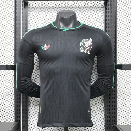 2026 World Cup Mexico Third Player Long Sleeve Jersey/ 2026 墨西哥第二客场球员长袖